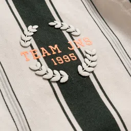 JASH KIDS Twill Woven Full Sleeves Shirts With Stripes - Olive Green image 5