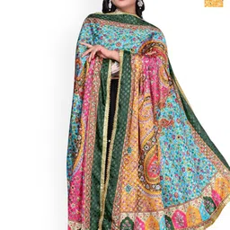 Kemza Selection Of 2 Mirror Work Dupatta Yellow Set-picture-20