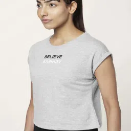 Ajile by Pantaloons Grey Cotton Printed Sports Top image 3