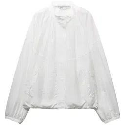 MIXXO White See-Through Regular Fit Jumper image 3