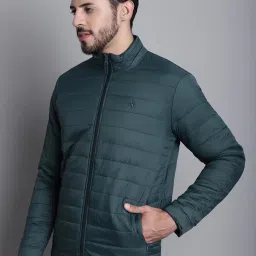 Cantabil Green & Blue Regular Fit Reversible Jacket image 3