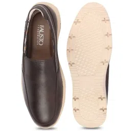 Fausto Men's Brown Formal Loafers image 3