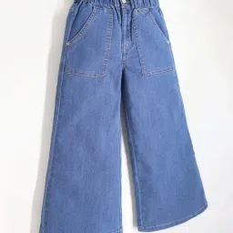 Cherry Crumble By Nitt Hyman Girls Blue Wide Fit Jeans image 3