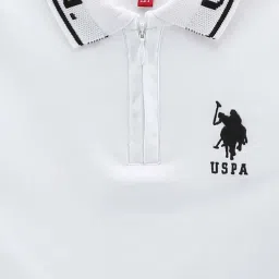U.S. Polo Assn. Kids White Cotton Logo Polo T-Shirt image 3
