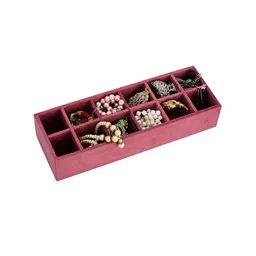 AZYEEA Pink Set of 1 Regular Jewellery Organiser Organisers image 2