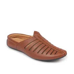 Fausto Men's Tan Mule Shoes image 3