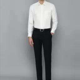 Louis Philippe Permapress Black Slim Fit Trousers image 5