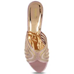 Mochi Women's Pink Ethnic Sandals image 3