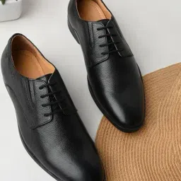 Regal Men's Black Derby Shoes-image-63