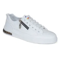 Colourkicks White Casual Manmade Leather Sneakers-picture-12