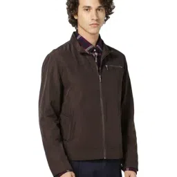 celio Celio* Dark Brown Regular Fit Jacket-picture-42