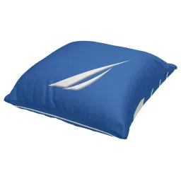 Nautica Logo Stripe Forest Green & Blue Microfibre 300 GSM Premium Cushion Covers - Set of 2 image 3