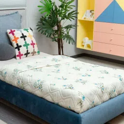 Urban Space AC Amsterdam Valley Blue Cotton 300 GSM 3 Layer Reversible Single Blanket image 3