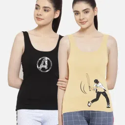 Friskers Multicolor Printed Camisole (Pack Of 2)-picture-16