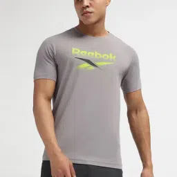 Reebok Grey Regular Fit Logo Printed Sports T-Shirt-picture-18