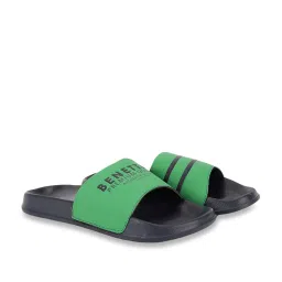 United Colors of Benetton Men's Green Slides image 3
