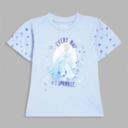 Blue Giraffe Kids Blue Printed T-Shirt-picture-2