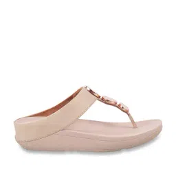 FitFlop Women's Beige Thong Wedges-picture-20