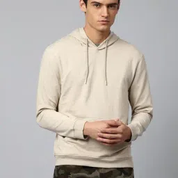 Dennis Lingo Stone Beige Regular Fit Hooded Sweatshirts-picture-13