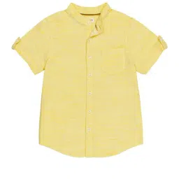 H by Hamleys Boys Yellow Self Shirt-image-57