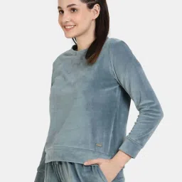 Zivame Grey Regular Fit Sweatshirt image 3