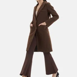 Kazo Brown Wool Overcoat image 3
