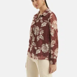 Kazo Brown Printed Shirt image 3