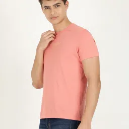 Wrangler Pink Regular Fit Printed Crew T-Shirt image 3