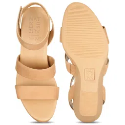Naturalizer by Bata Women's Tan Ankle Strap Sandals image 3