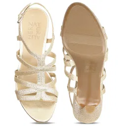 Naturalizer by Bata Women's Beige Back Strap Stilettos image 3