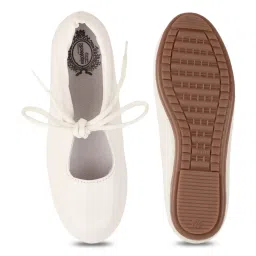 Shoetopia Women's White Mary Jane Shoes image 3