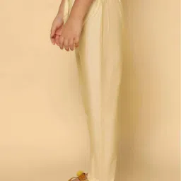 KISAH Kids Cream Cotton Regular Fit Pajamas image 3