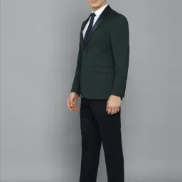 Allen Solly Green Slim Fit Two Piece Suit image 3