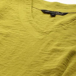 WoowZerz Solid A-Line Midi Dress image 2