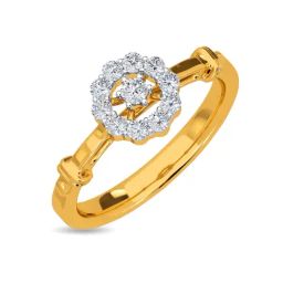 Kisna Diamond & Gold Jewellery Rhiann 18k (750) Diamond & Gold Ring For Women-picture-17