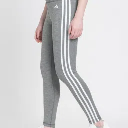 adidas Grey Striped Tights image 3