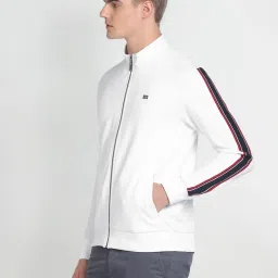 Arrow Sport White Cotton Regular Fit Sweatshirt image 3