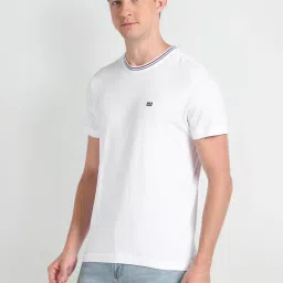 Arrow Sport White Cotton Regular Fit T-Shirt image 3