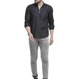 B BEN Men Black Kurtas image 3