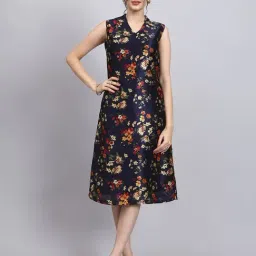 Powersutra Black Regular Fit Printed Dress-picture-37