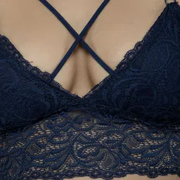 PRIZO Floral Lace Full Coverage Lightly Padded Bralette Bra image 2