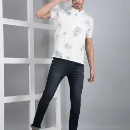 Crimsoune Club Blue Blended Slim Solid Jeans image 5