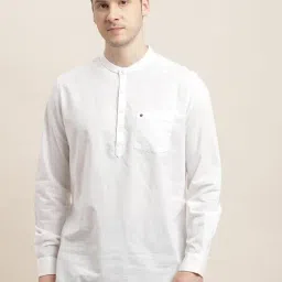 Turtle White Cotton Slim Fit Shirt-picture-32