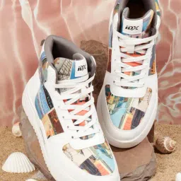 ID Men's White & Multi Ankle High Sneakers-picture-10