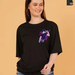 Kushi Flyer Women Pack of 2 Graphic Printed Round Neck T-shirts-image-80