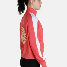 Puma Pink Cotton Printed Jacket image 4