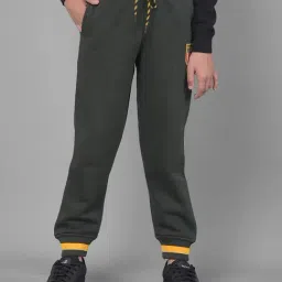 Crimsoune Club Kids Olive Solid Joggers-picture-35