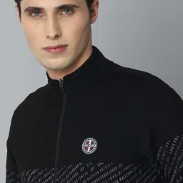 Louis Philippe Sport Black Regular Fit Printed Sweatshirt image 4