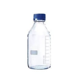 NSAW Reagent Bottle With Autoclavable PE Screw Cap 10000 ml Glass Pouring Ring-picture-49