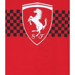 Puma Kids Scuderia Ferrari Rosso Corsa Cotton Printed T-Shirt image 3